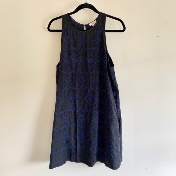 Aritzia Wilfred Trompette Black Embroidered Dress - Picture 3 of 5